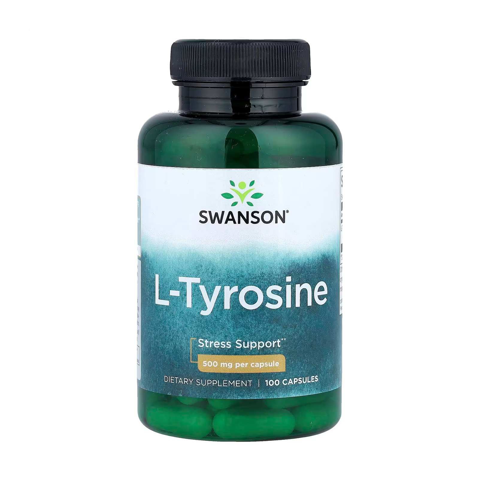

L-Тирозин Swanson L-Tyrosine 500 мг, 100 капсул