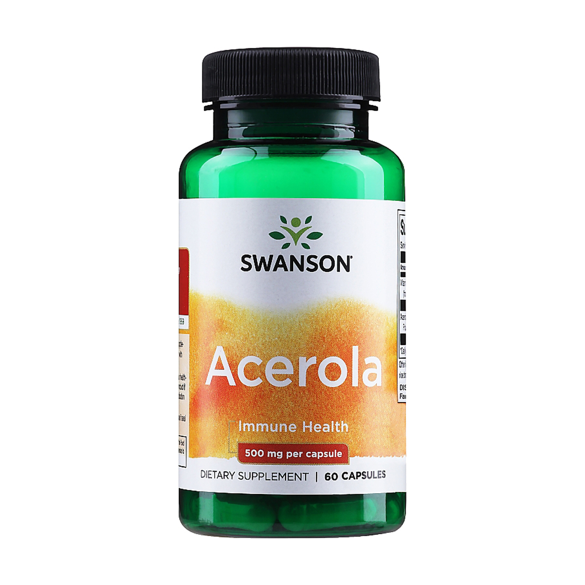 Ацерола Swanson Acerola 500 мг, 60 капсул
