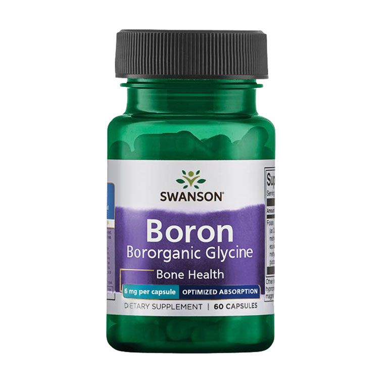 

Уцінка! Бор Swanson Albion Boron Bororganic Glycine 6 мг, 60 капсул