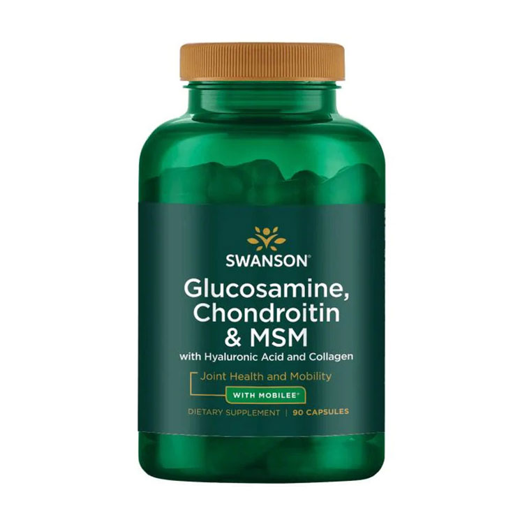 

Глюкозамін, хондроїтин і МСМ Swanson Glucosamine, Chondroitin & MSM, 90 капсул