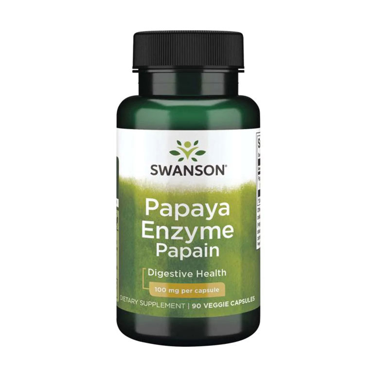 

Уцінка! Фермент папайї папаїн Swanson Papaya Enzyme Papain, 90 вегетеріанських капсул