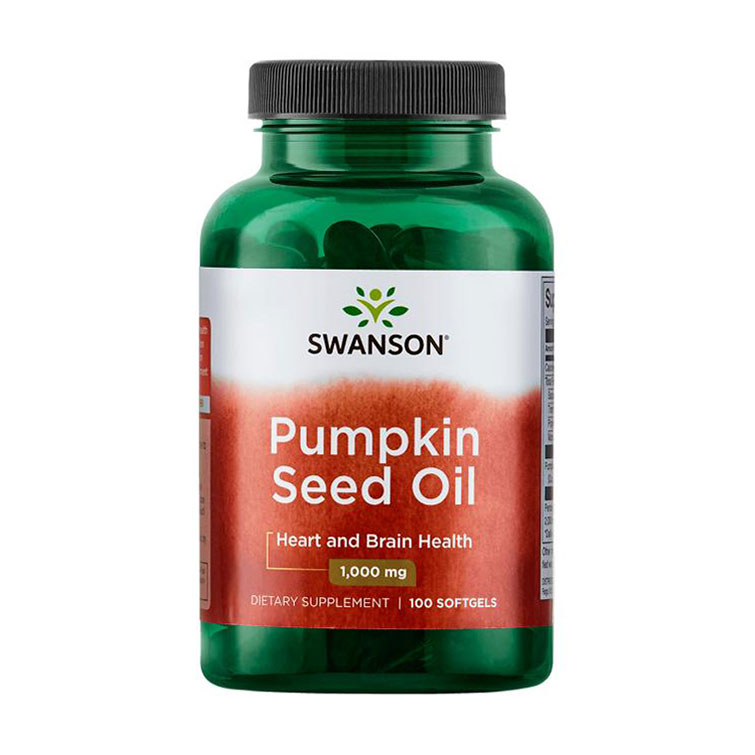 

Олія з насіння гарбуза Swanson Pumpkin Seed Oil 1000 мг, 100 гелевих капсул
