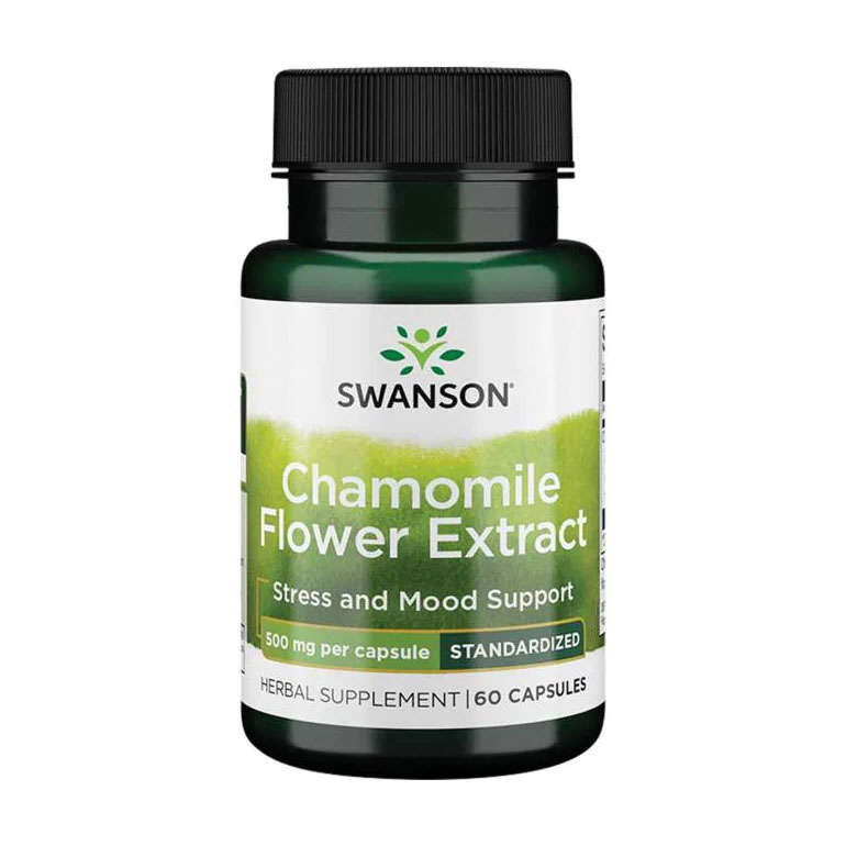 

Екстракт ромашки Swanson Chamomile Flower Extract 500 мг, 60 капсул