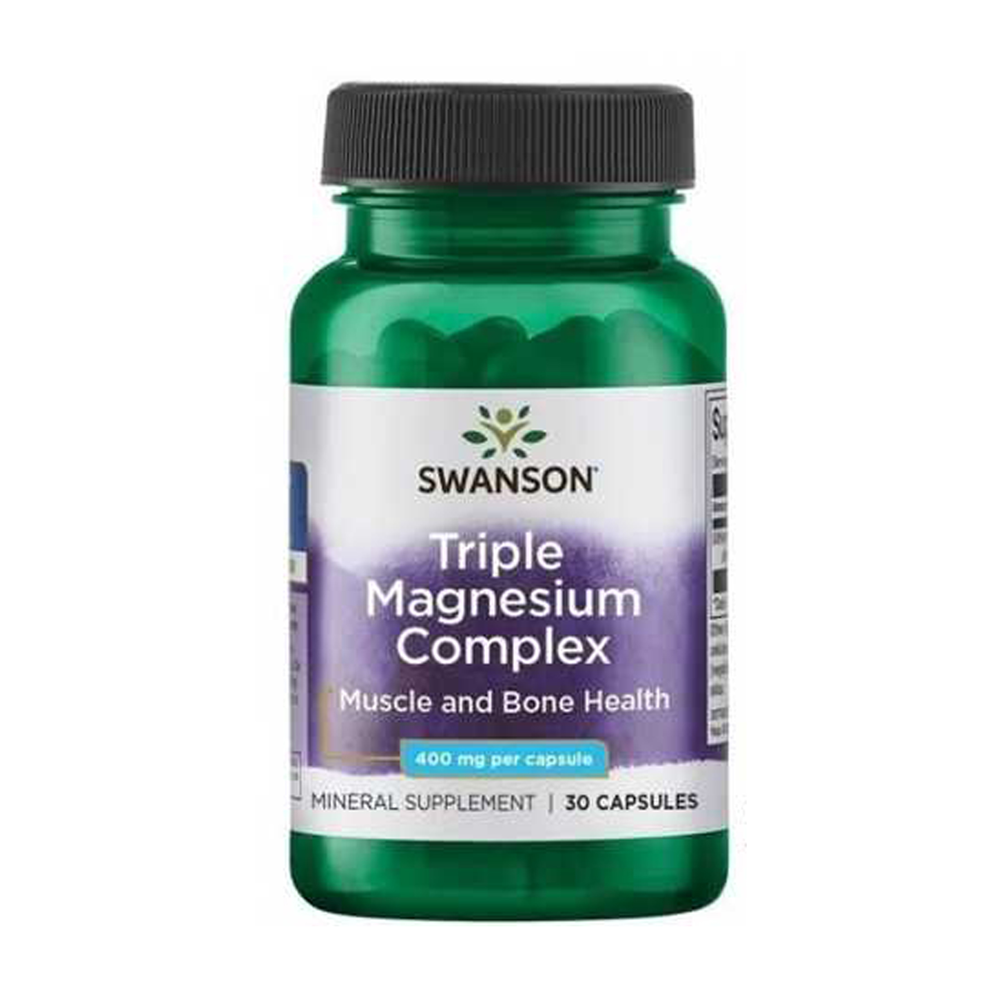 

Потрійний комплекс магнію Swanson Triple Magnesium Complex 400 мг, 30 капсул