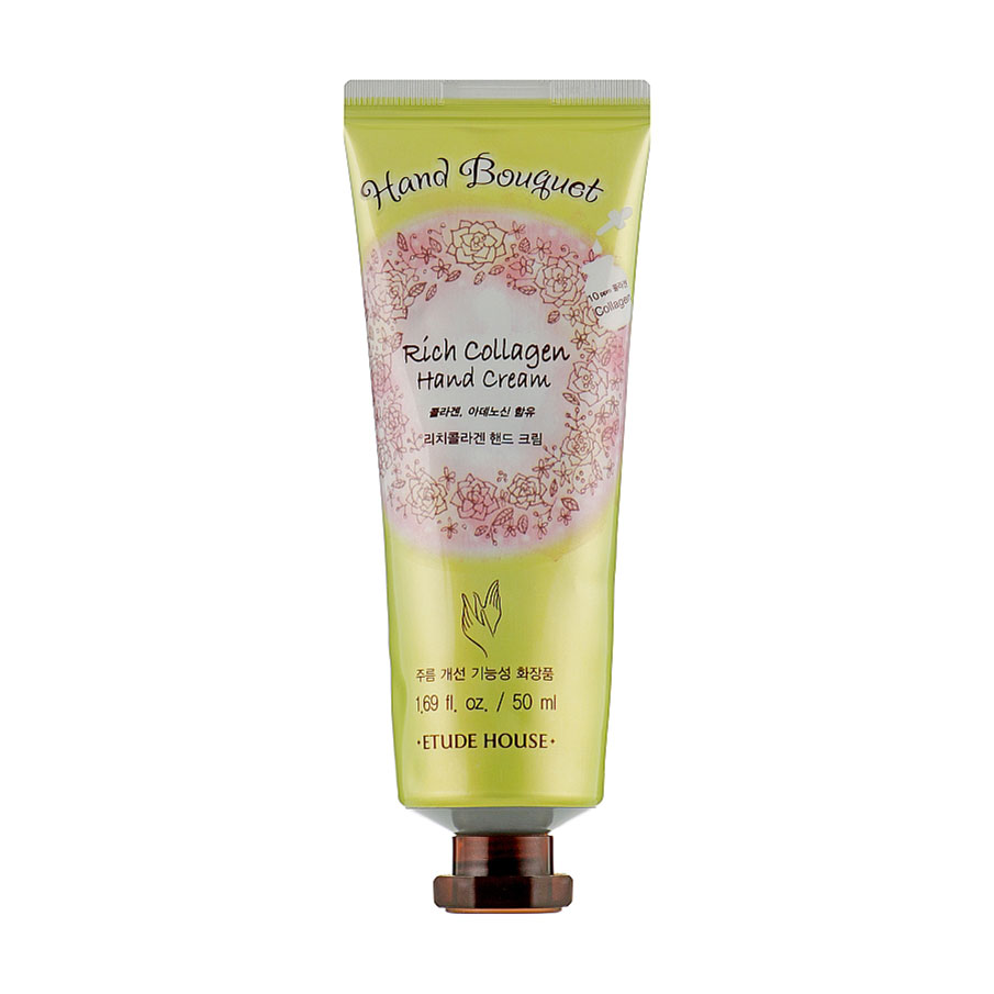 

Подарунок! Зволожувальний крем для рук Etude House Hand Bouquet Rich Collagen Hand Cream, 50 мл
