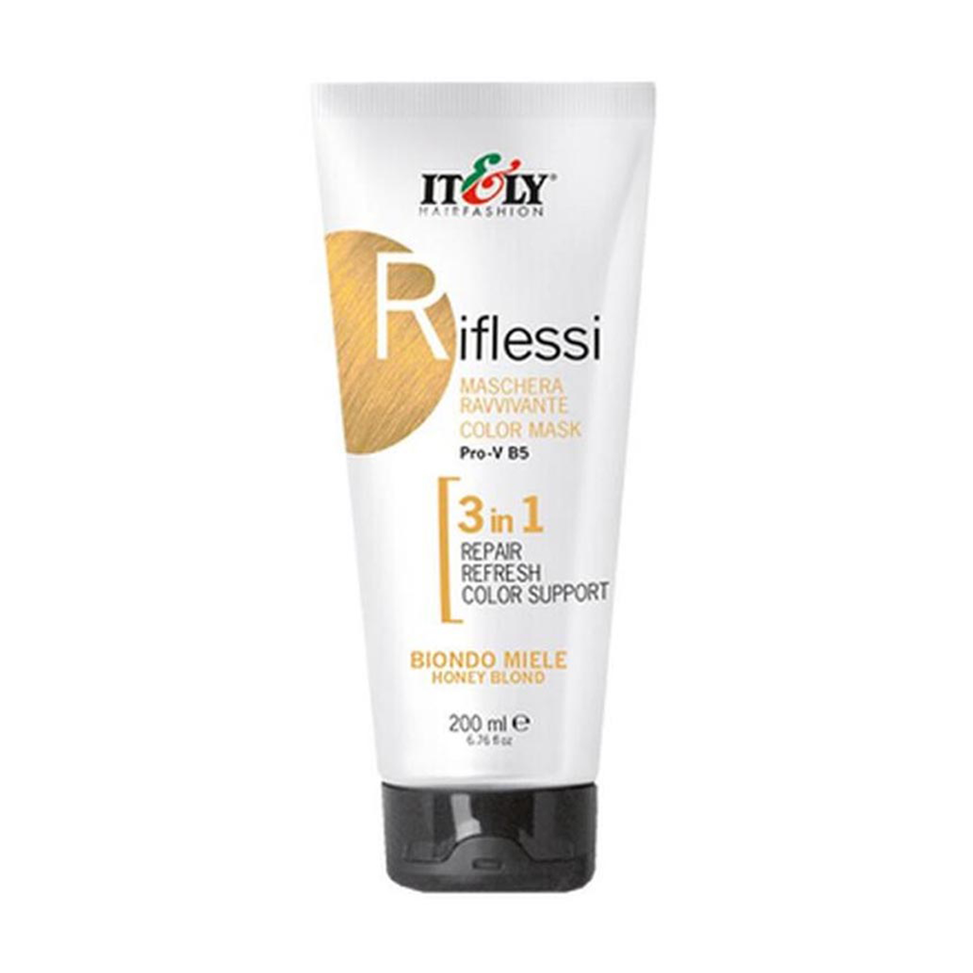 Відтінкова маска для волосся 3в1 Itely Hairfashion Riflessi Медовий блонд, 200 мл