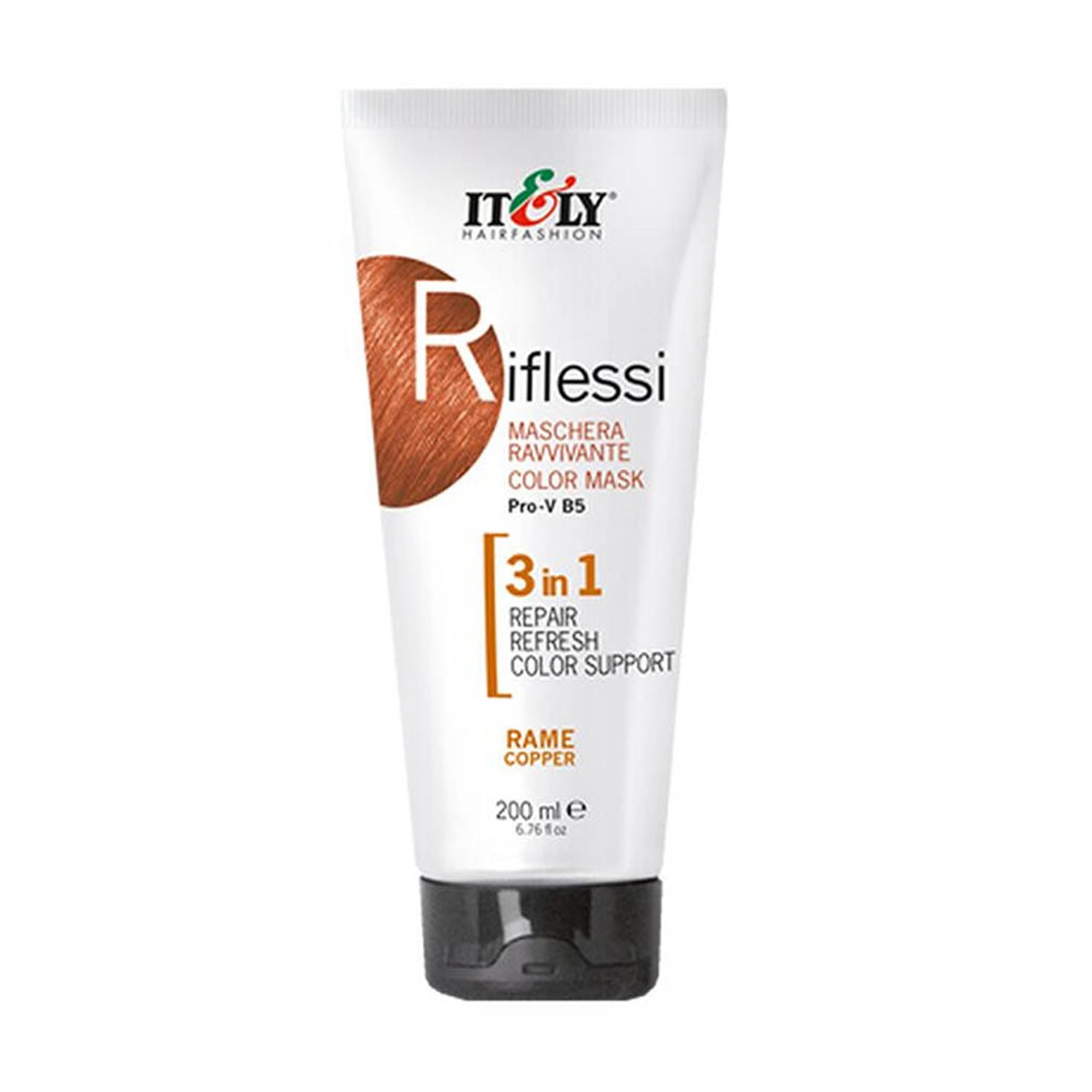 Відтінкова маска для волосся 3в1 Itely Hairfashion Riflessi Мідний, 200 мл