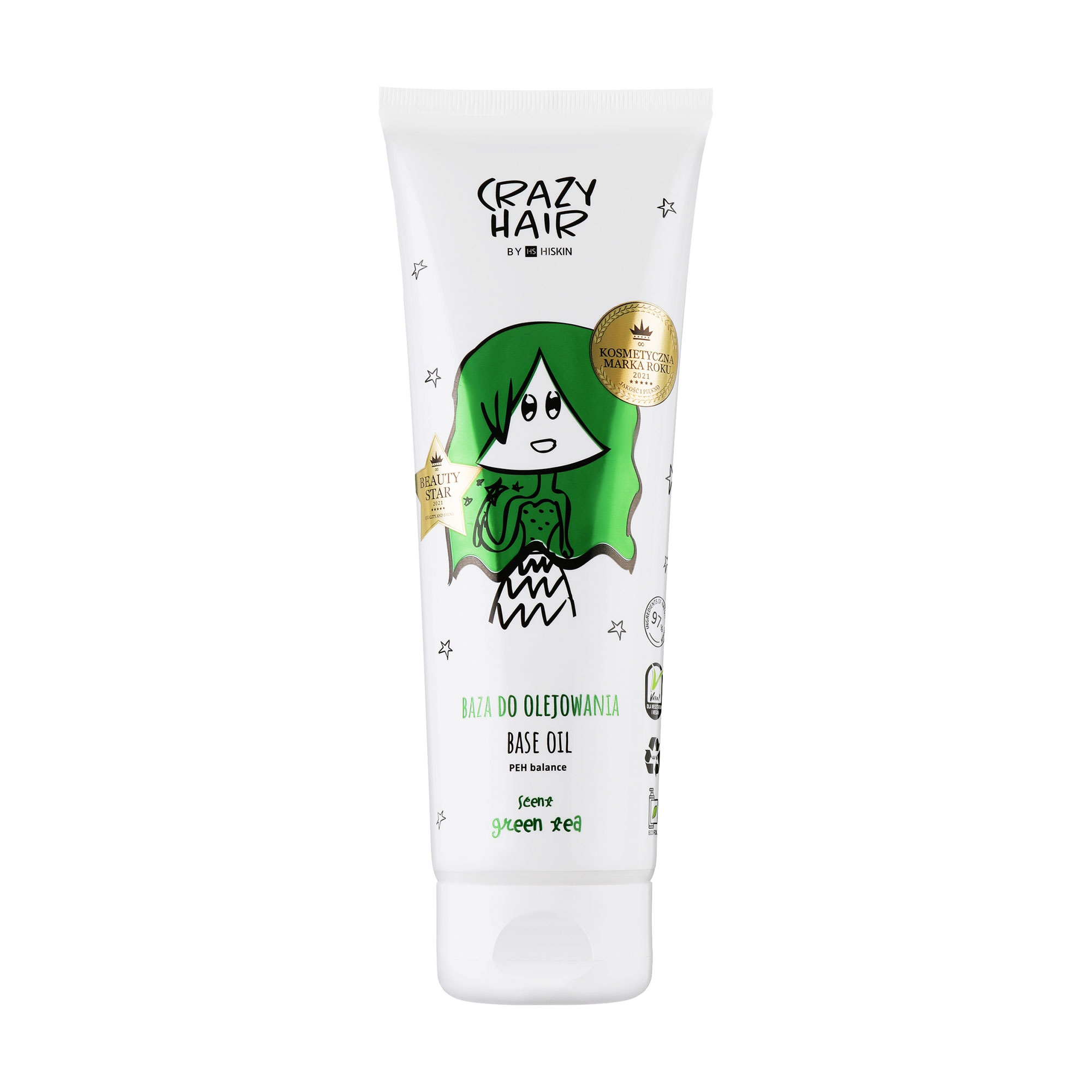 

Уцінка! Гель для змазування волосся HiSkin Crazy Hair Grean Tea, 250 мл