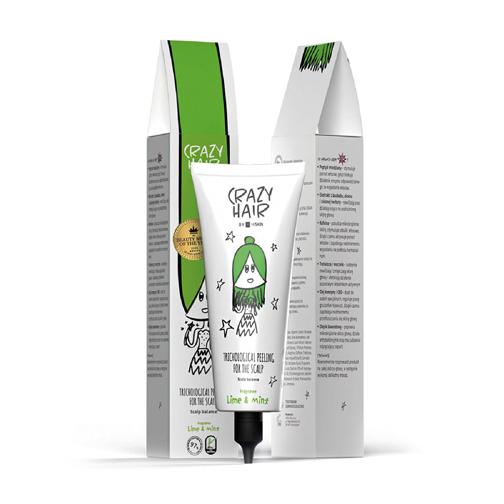 

Уцінка! Трихологічний пілінг для шкіри голови HiSkin Crazy Hair Trichological Peeling Lime & Mint, 100 мл