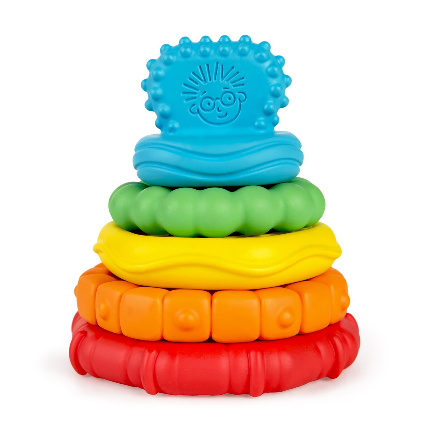

Дитяча іграшка-пірамідка Baby Einstein Stack & Teethe, 16*10*15 см, від народження (12356)