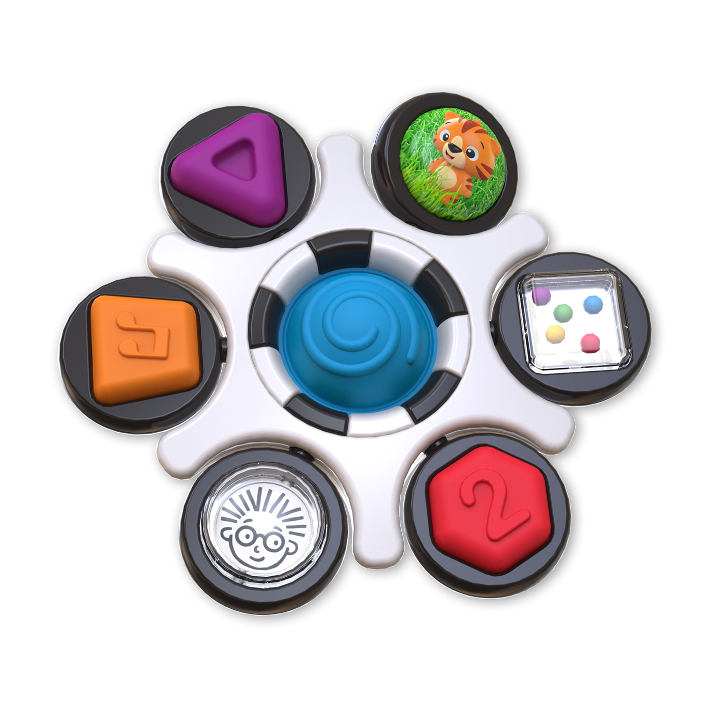 

Дитяча розвивальна іграшка Baby Einstein Curiosity Clutch, 9*9*9 см, від 3 місяців (12491)