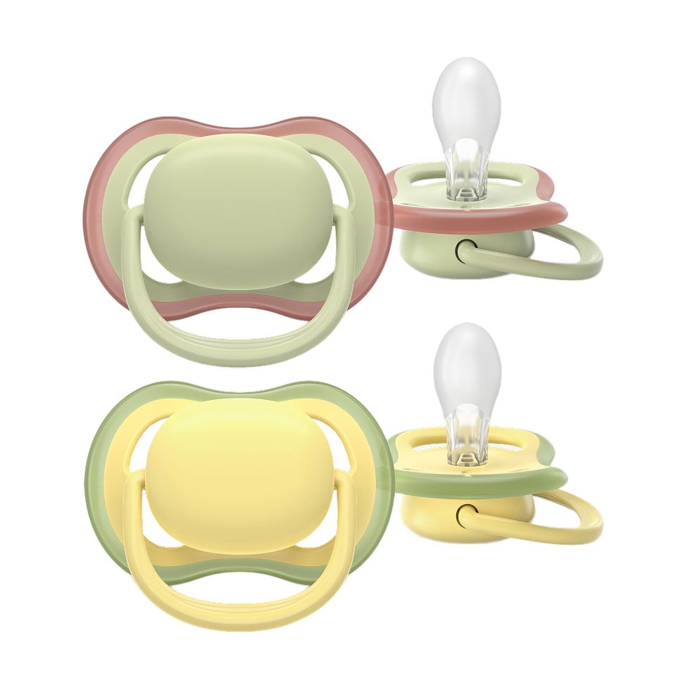 

Пустушка AVENT Ultra Air від 18 місяців, жовта з зеленим, 2 шт (SCF349/50)