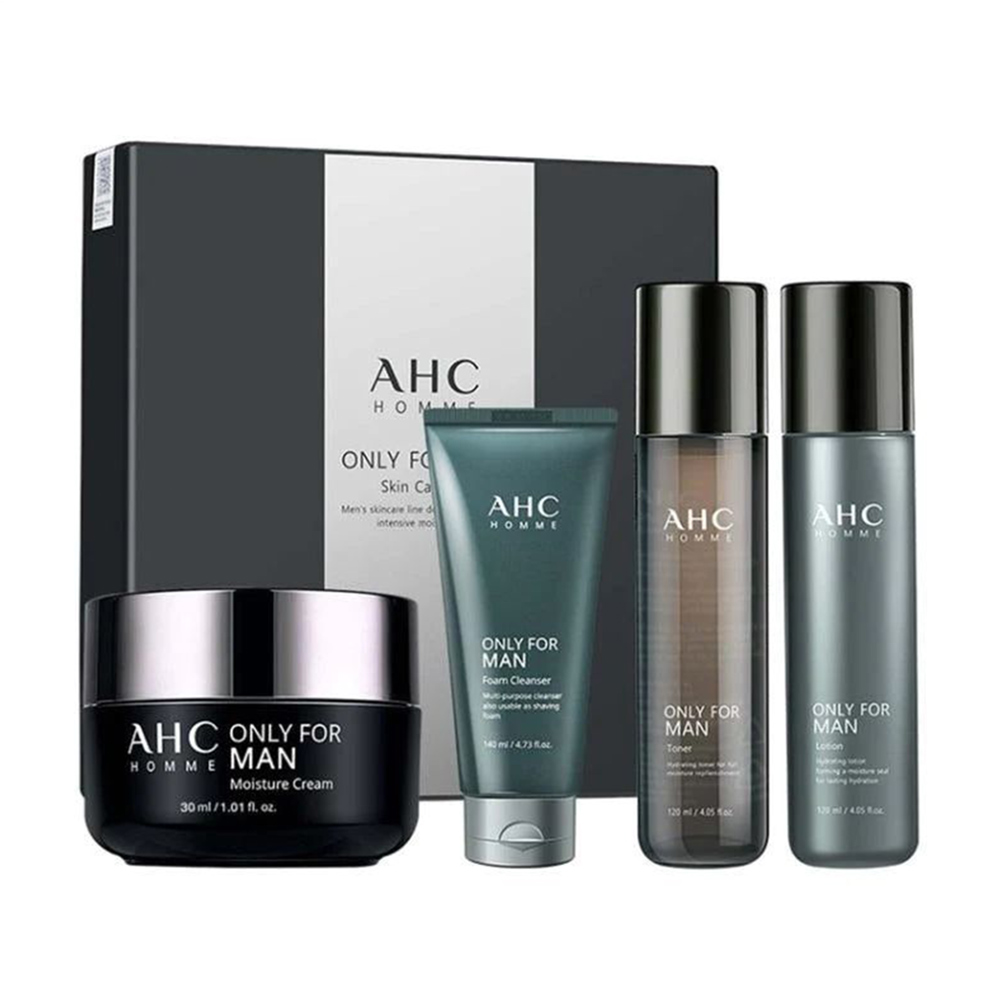 

Уцінка! Чоловічий набір для обличчя AHC Homme Only For Man Special Skin Care Set (тонер, 120 мл + лосьйон, 120 мл + пінка, 140 мл + крем, 30 мл)
