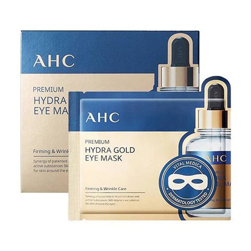 

Уцінка! Зміцнювальна маска для шкіри навколо очей AHC Premium Hydra Gold Foil Eye Mask, 5 шт