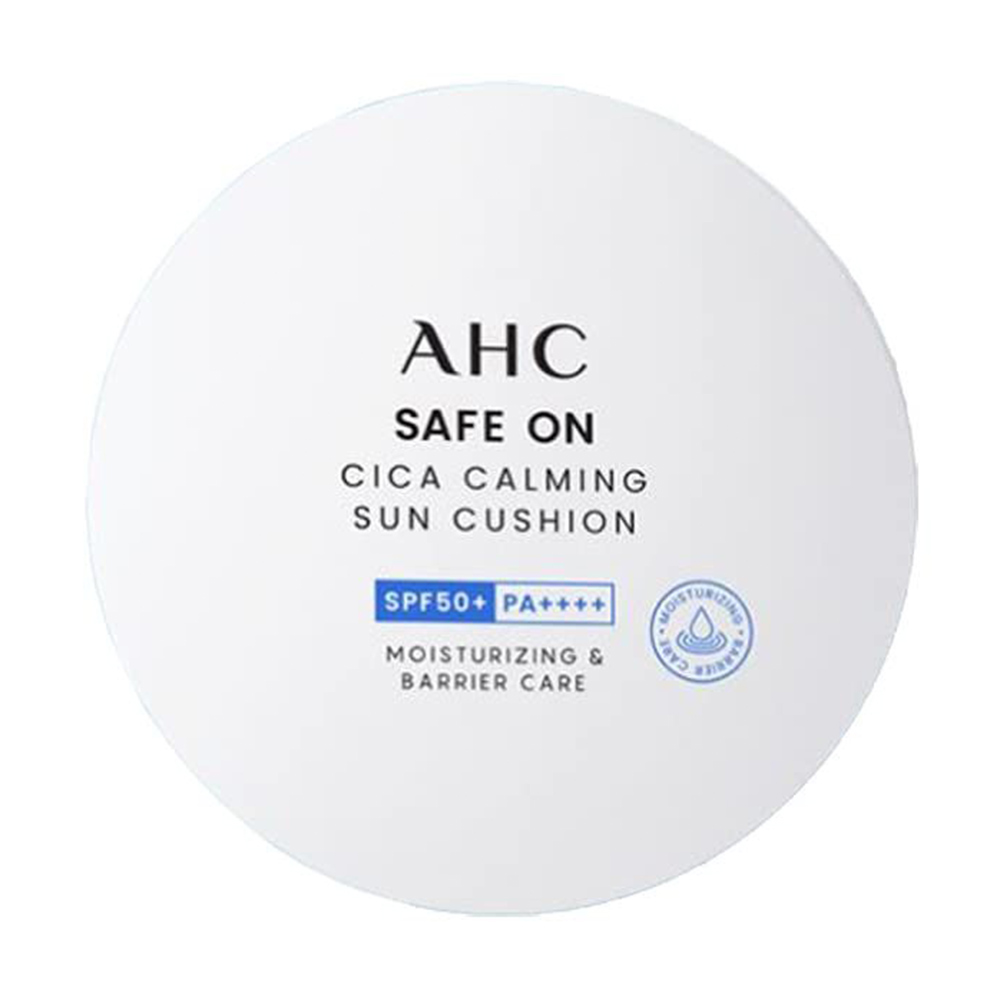 

Уцінка! Заспокійливий сонцезахисний кушон для обличчя AHC Safe On Cica Calming Sun Cushion SPF 50+ PA++++, 25 г