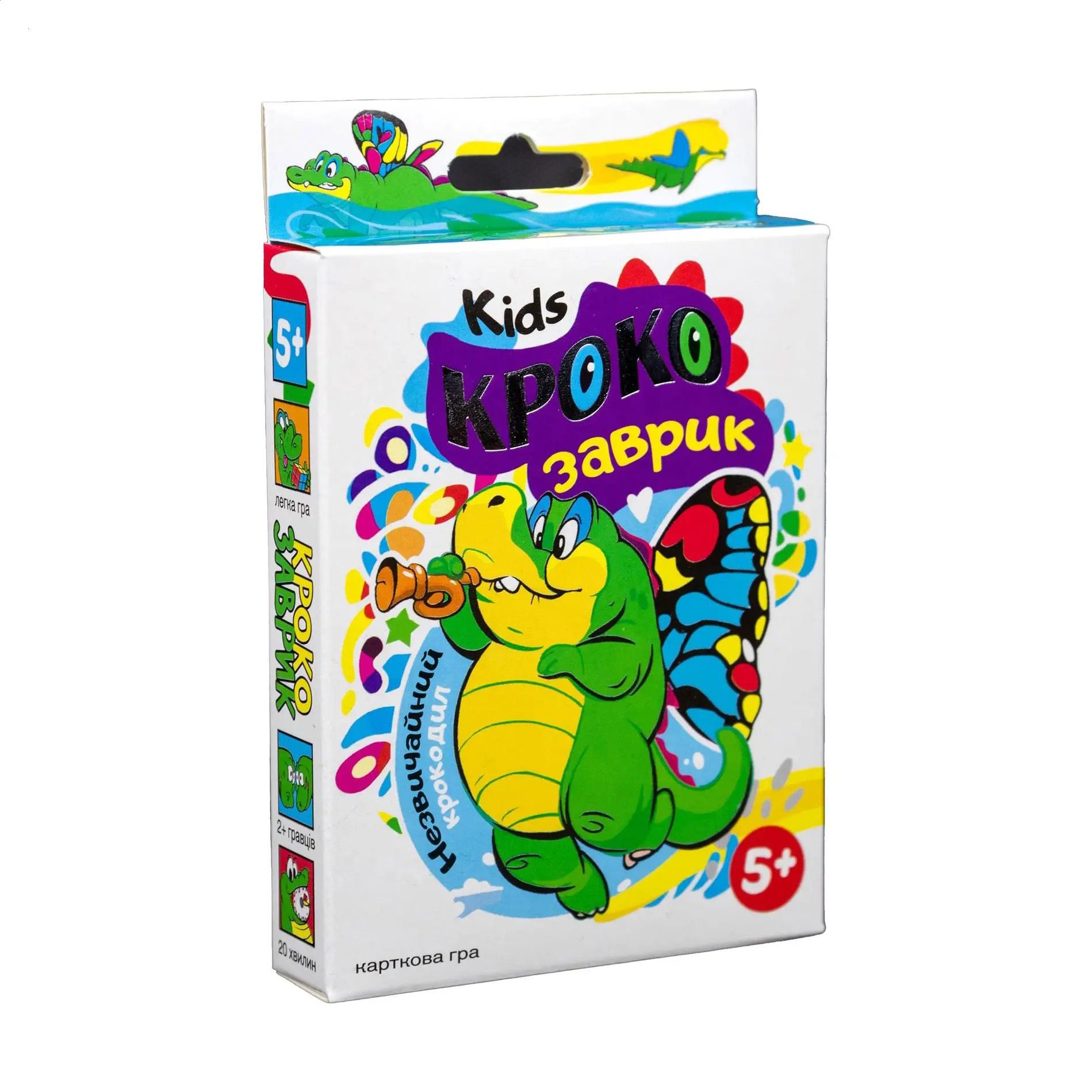 

Карткова гра Strateg Крокозаврик, українською мовою, від 5 років, 14*9.3*2.2 см (30969)