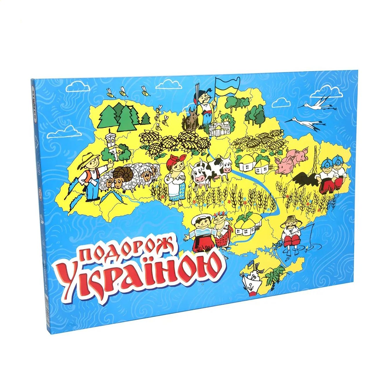

Настільна гра Strateg Подорож Україною, українською мовою, від 6 років, 37*25.5*2 см (59)