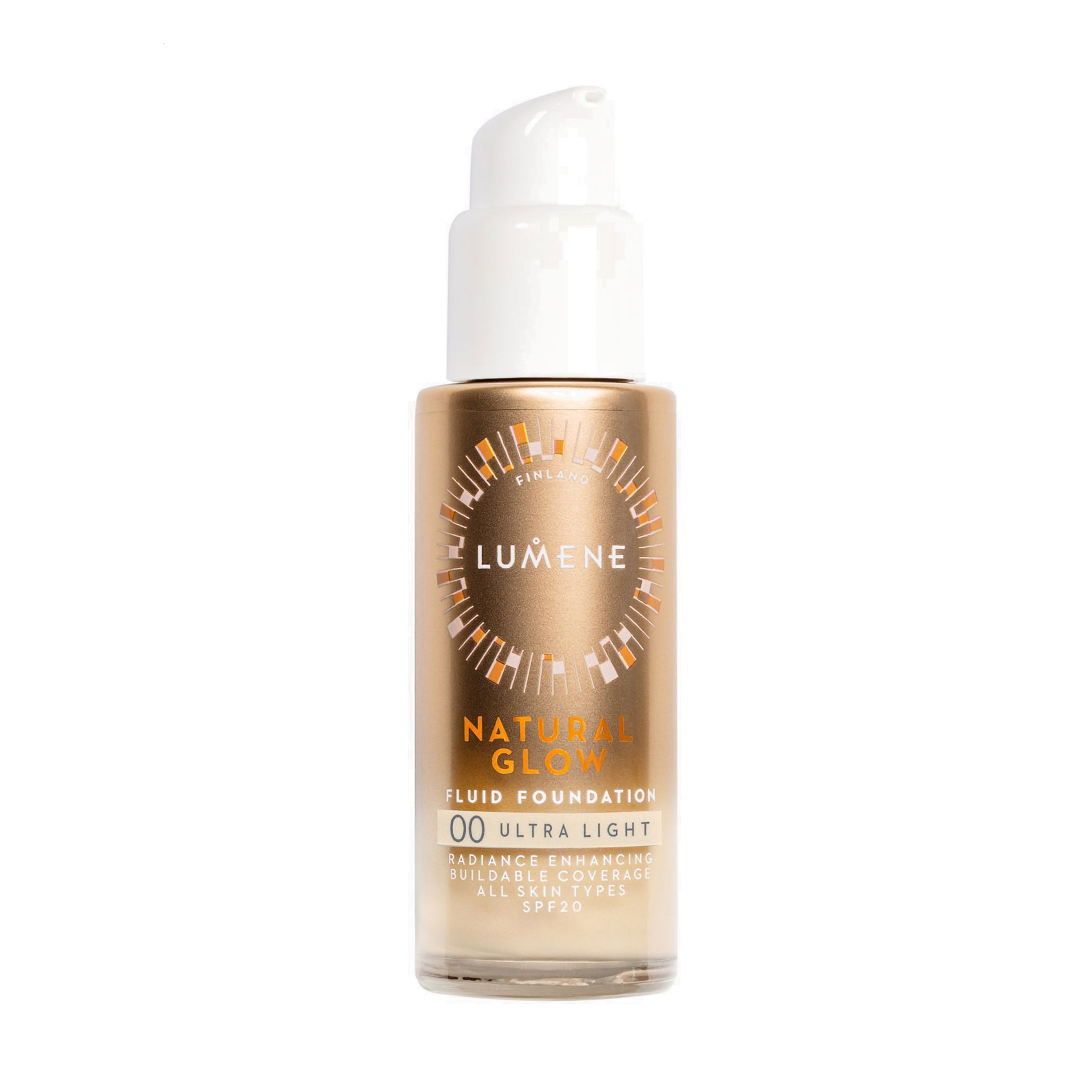 

Уцінка! Тонувальний флюїд для обличчя Lumene Natural Glow Fluid Foundation SPF 20, 00 Ultra Light, 30 мл
