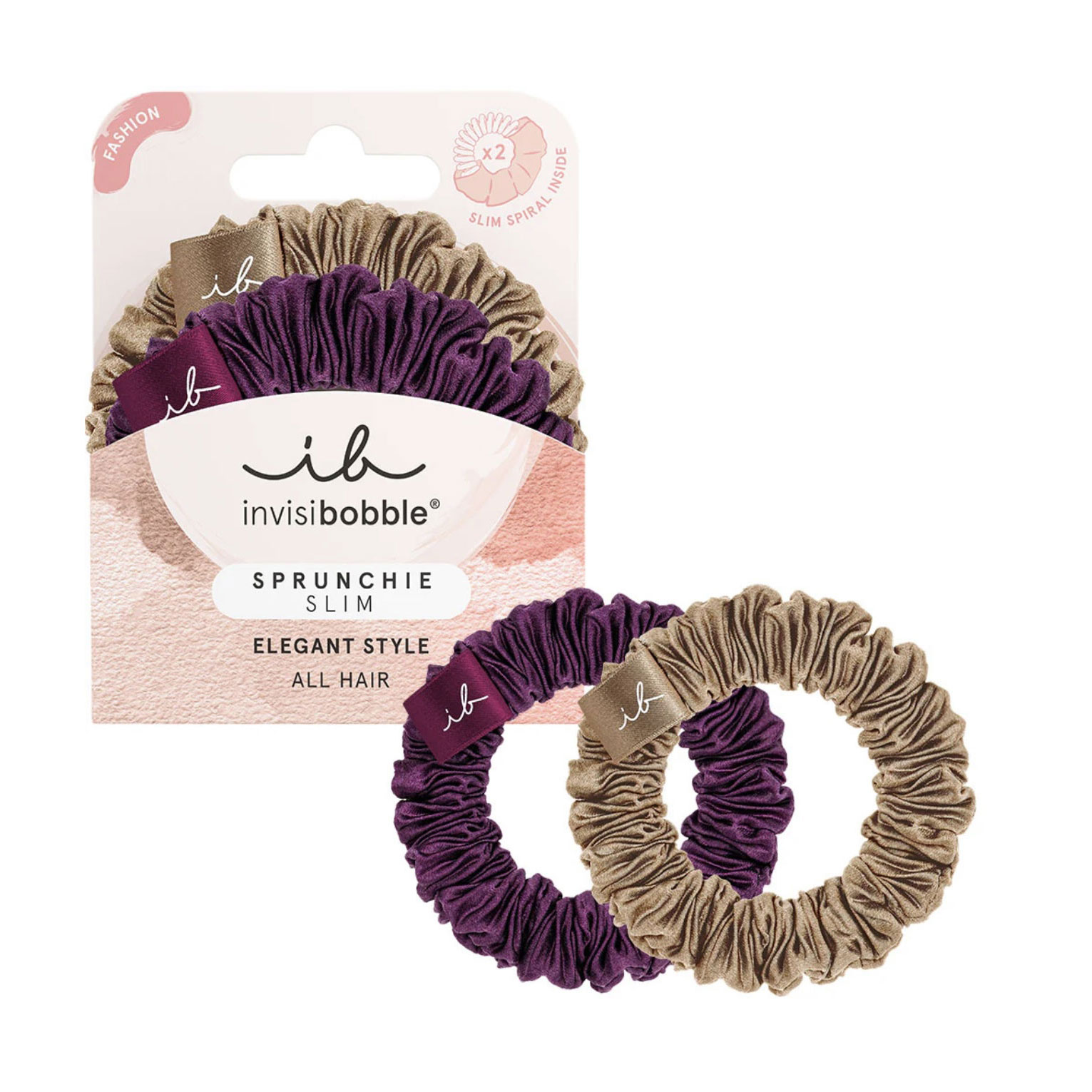 

Резинка-браслет для волосся Invisibobble Sprunchie Slim The Snuggle is Real, 2 шт