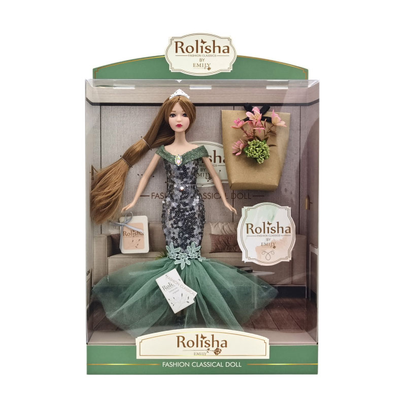 

Лялька Emily Rolisha з аксесуарами, від 3 років, 28.5*6.5*36 см (QJ110D)