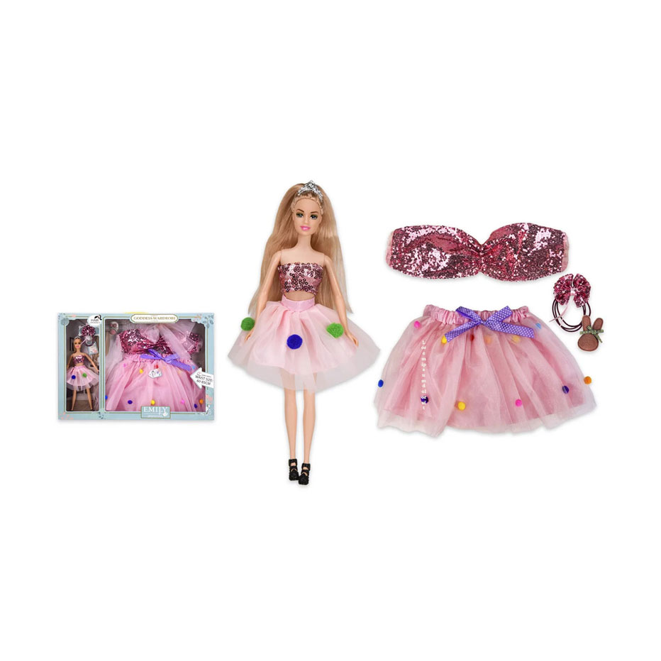 

Лялька Emily з аксесуарами для дитини, від 3 років, 58*6*40 см (QJ082A)