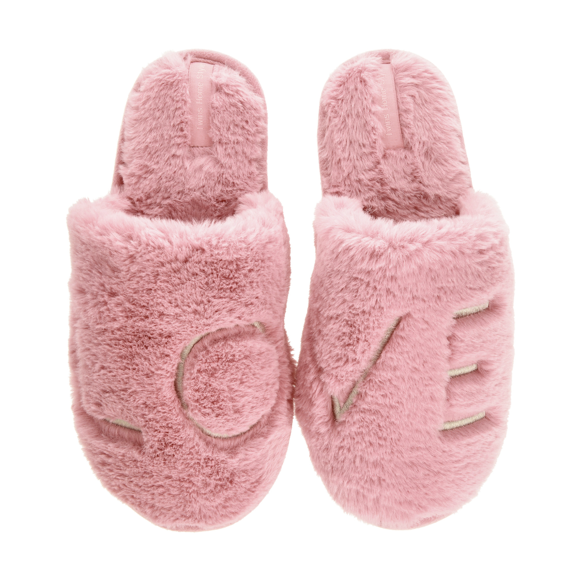 

Жіночі кімнатні капці Twins HS-LUX Love закритi, хутрянi, темно-рожевi, розмір 36-37 (24 см)
