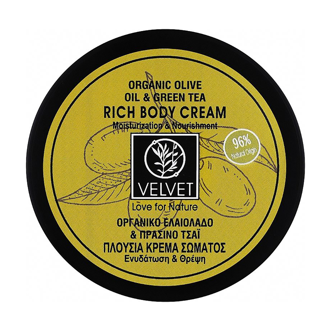 

Уцінка! Крем для тіла Velvet Love for Nature Organic Olive Oil & Green Tea Rich Body Cream, 250 мл