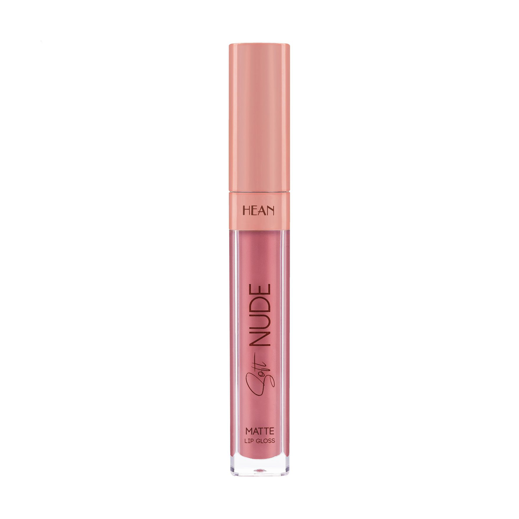 

Уцінка! Матовий блиск для губ Hean Soft Nude Matte Lip Gloss 63 Yummy Nude, 6 мл