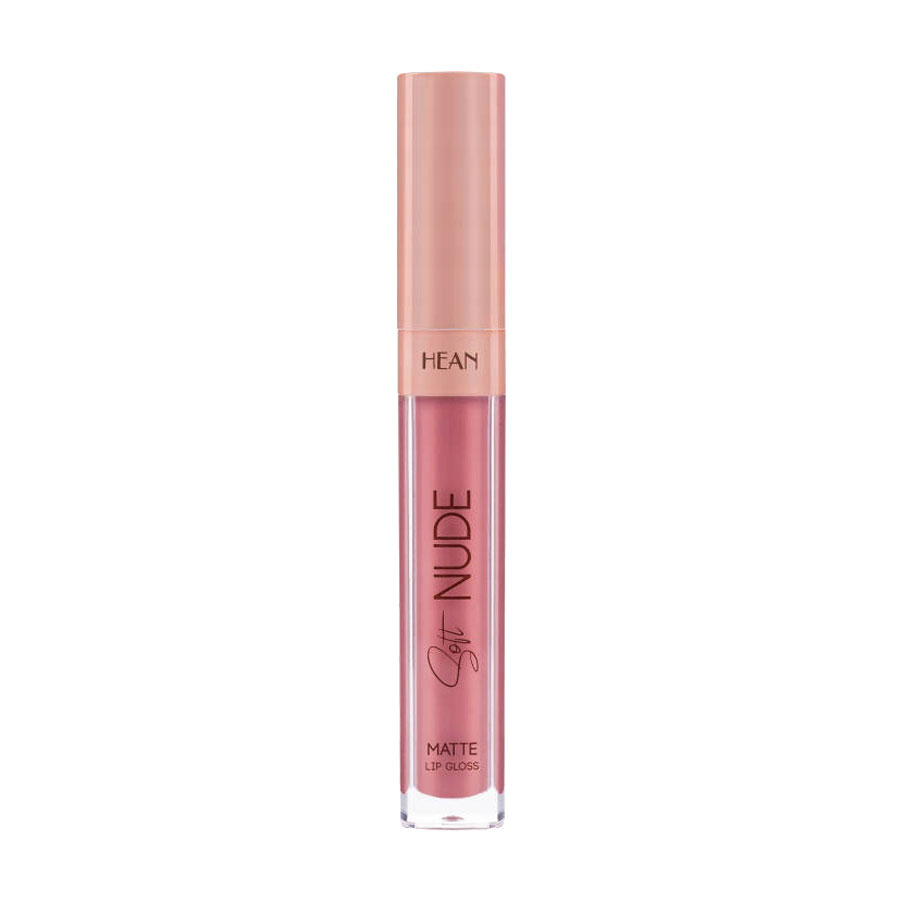 

Уцінка! Матовий блиск для губ Hean Soft Nude Matte Lip Gloss 64 Kissy Nude, 6 мл