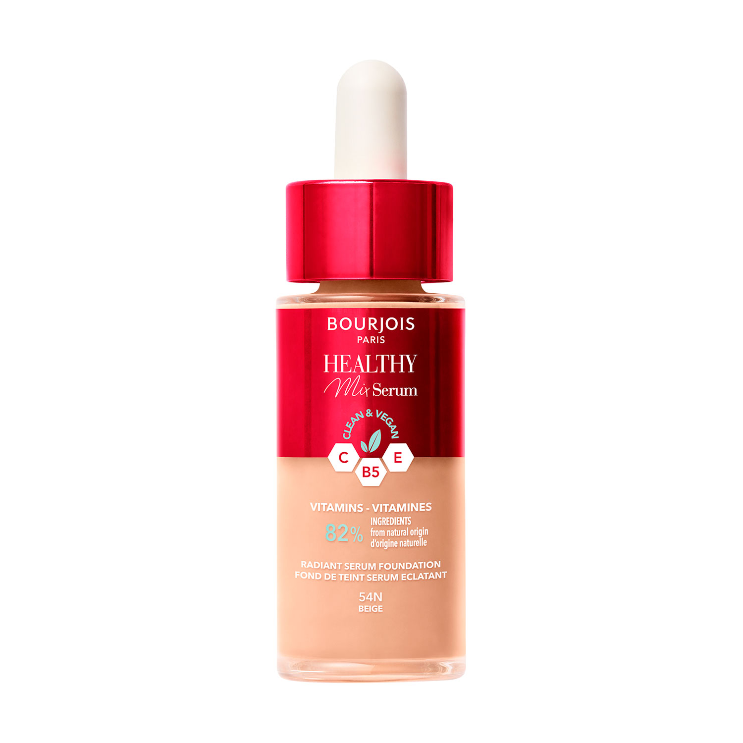 

Тональна основа для обличчя Bourjois Healthy Mix Serum Foundation 54N Beige, 30 мл