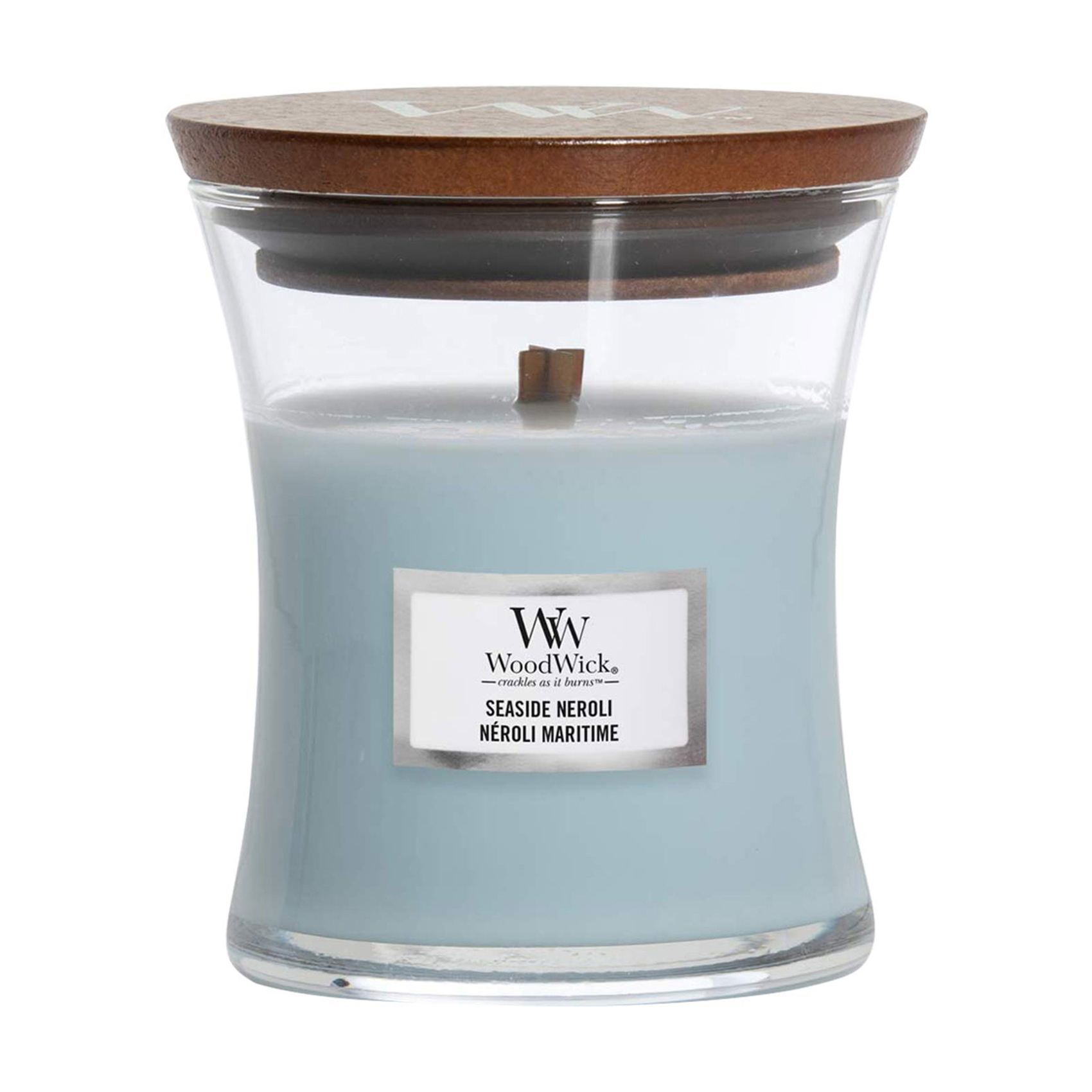 

Ароматична свічка в склянці WoodWick Hourglass Candle Mini Seaside Neroli, 85 г