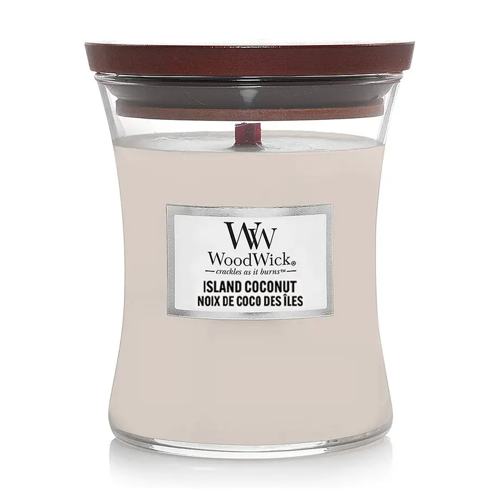 

Ароматична свічка в склянці WoodWick Hourglass Candle Mini Island Coconut, 85 г