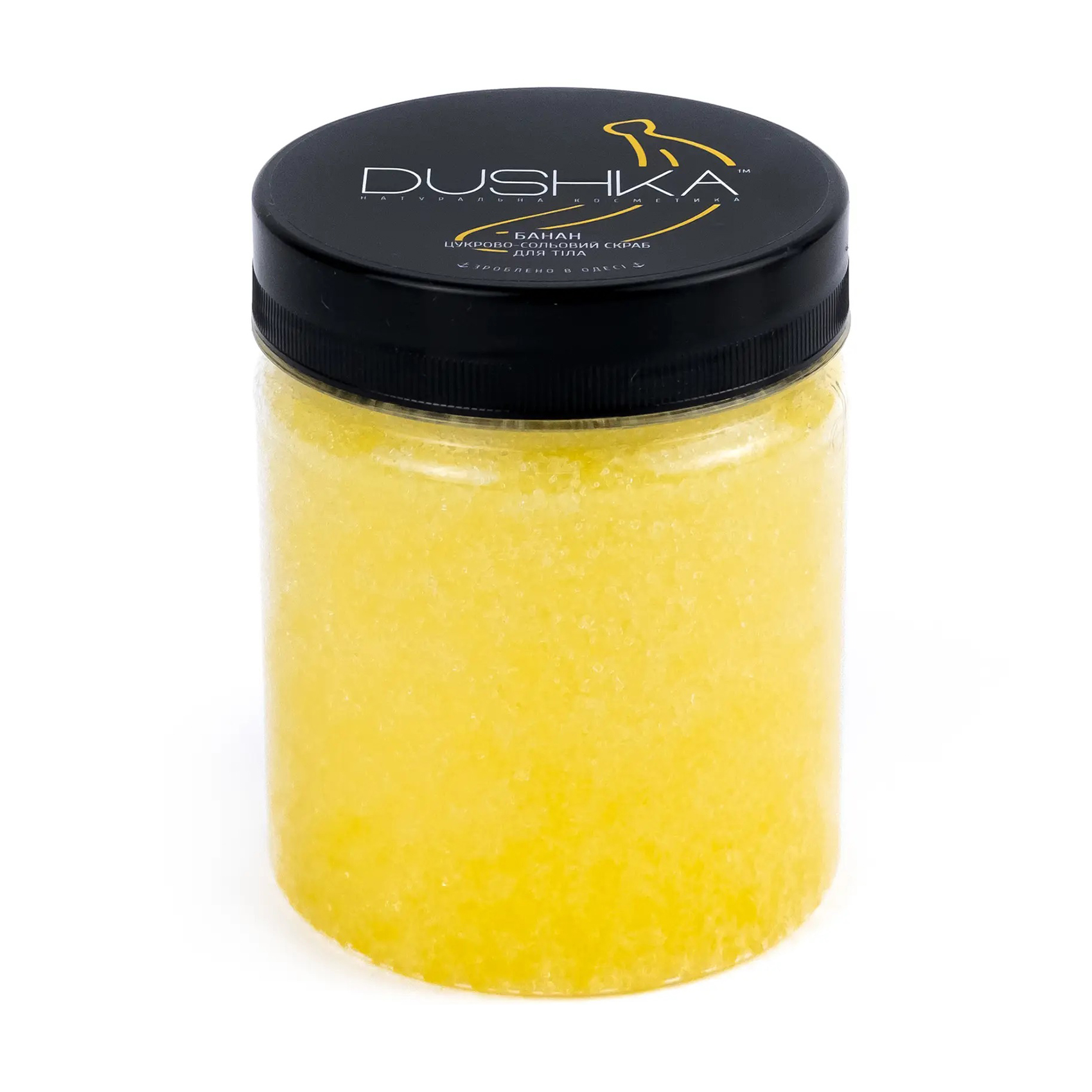 

Уцінка! Цукрово-сольовий скраб для тіла Dushka Банан, 300 г