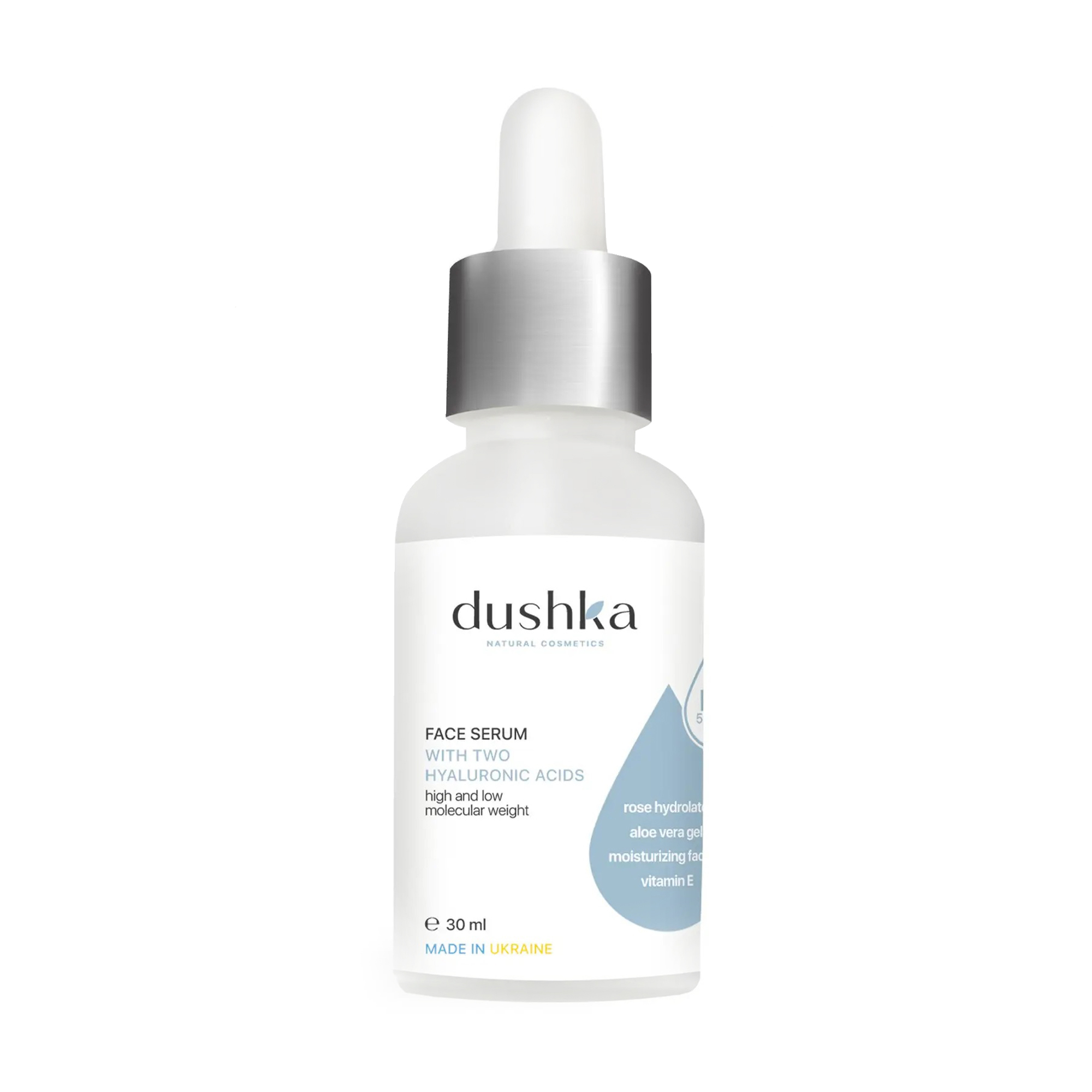 

Уцінка! Сироватка для обличчя Dushka Face Serum з гіалуроновими кислотами, 30 мл