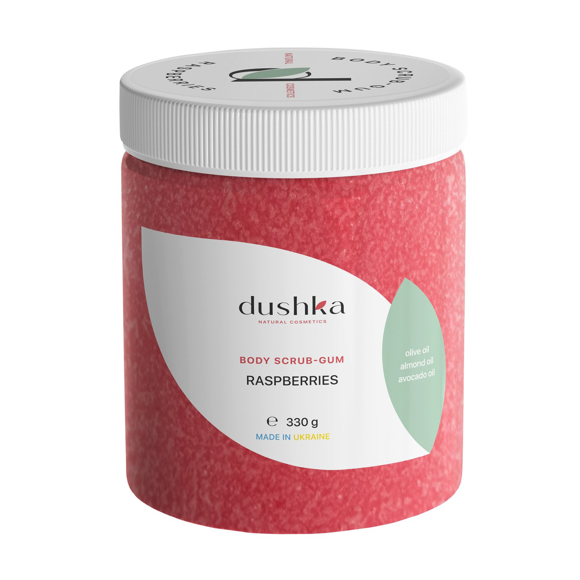 

Скраб-жуйка для тіла Dushka Raspberries Body Scrub-Gum, 330 г