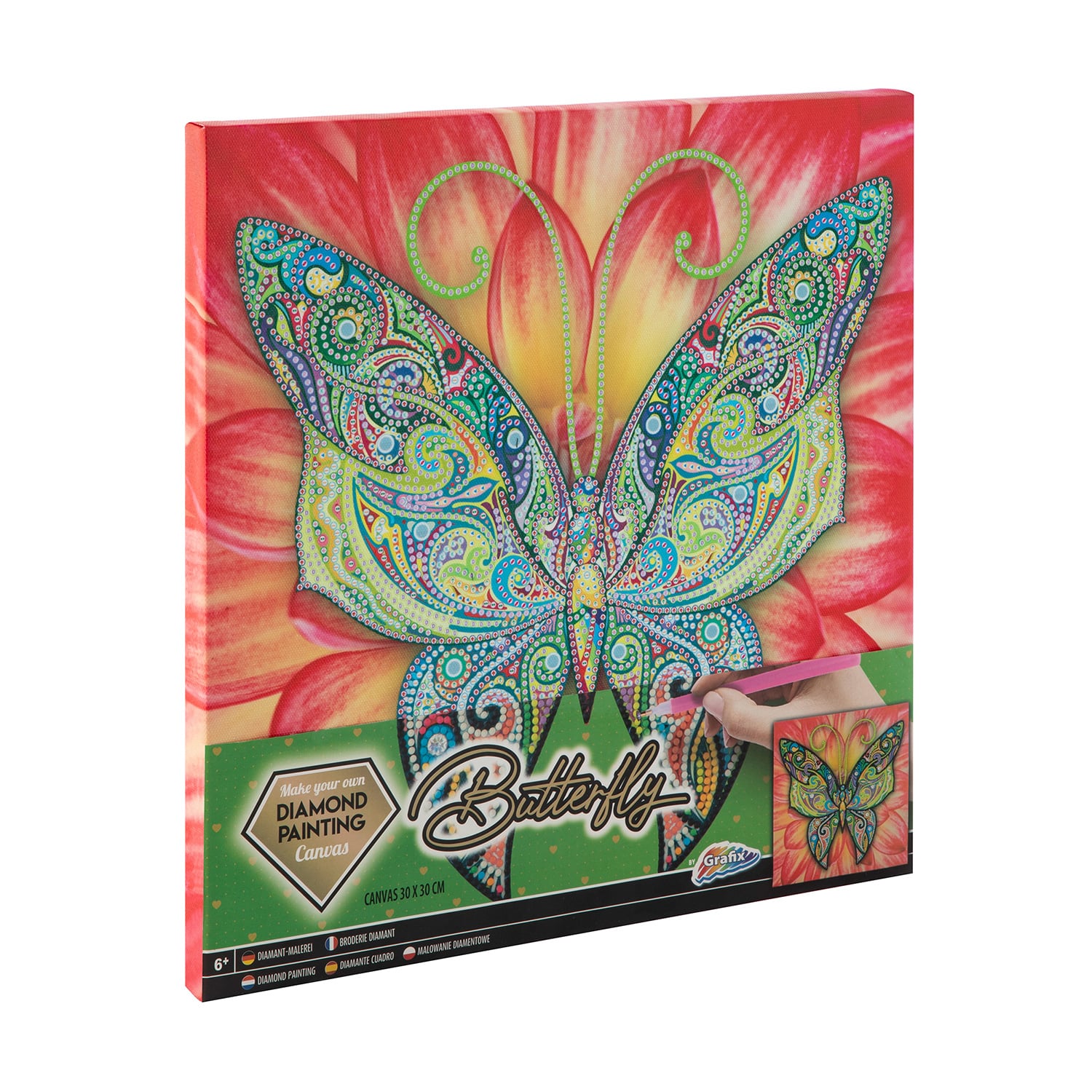 

Алмазна мозаїка Grafix Метелик, 30*30 см, від 6 років (260009)