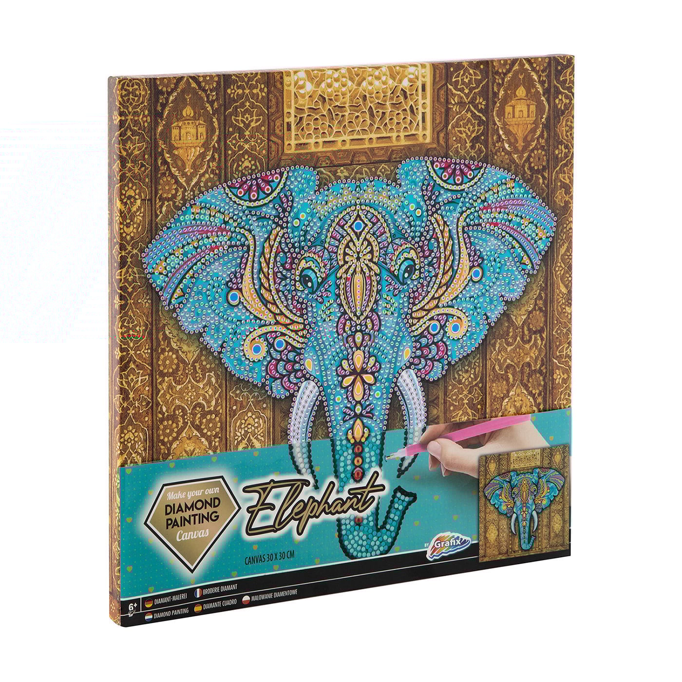 

Алмазна мозаїка Grafix Слон, 30*30 см, від 6 років (260010)