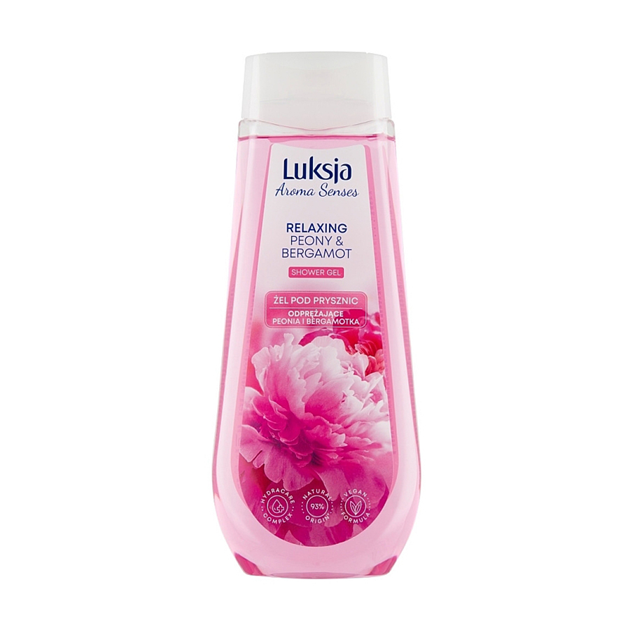 Акція на Розслаблювальний гель для душа Luksja Aroma Senses Relaxing Peony & Bergamot Shower Gel Півонія та бергамот, 500 мл від Eva