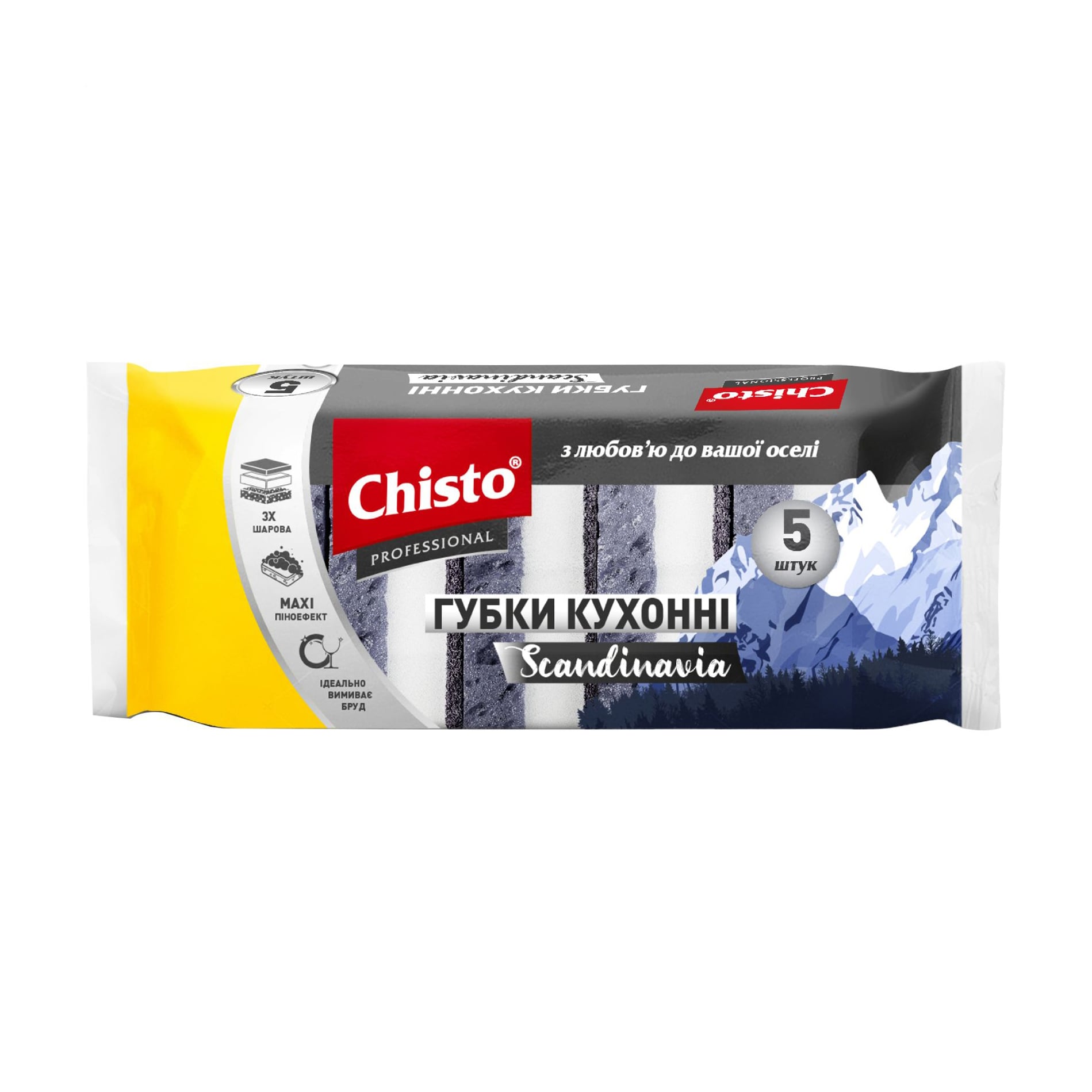

Губка кухонна Chisto Scandinavia, 5 шт