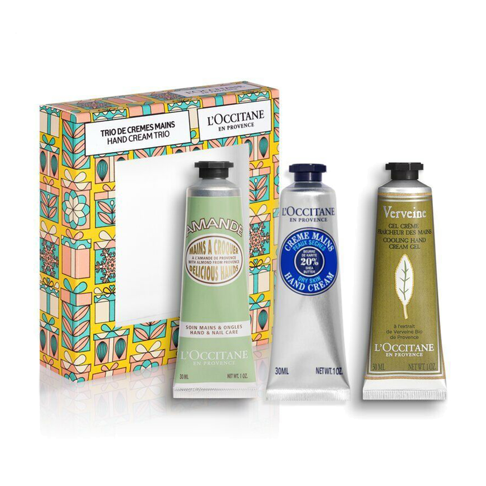 

Набір кремів для рук L'Occitane (Ши, 30 мл + Мигдаль, 30 мл + Вербена, 30 мл)