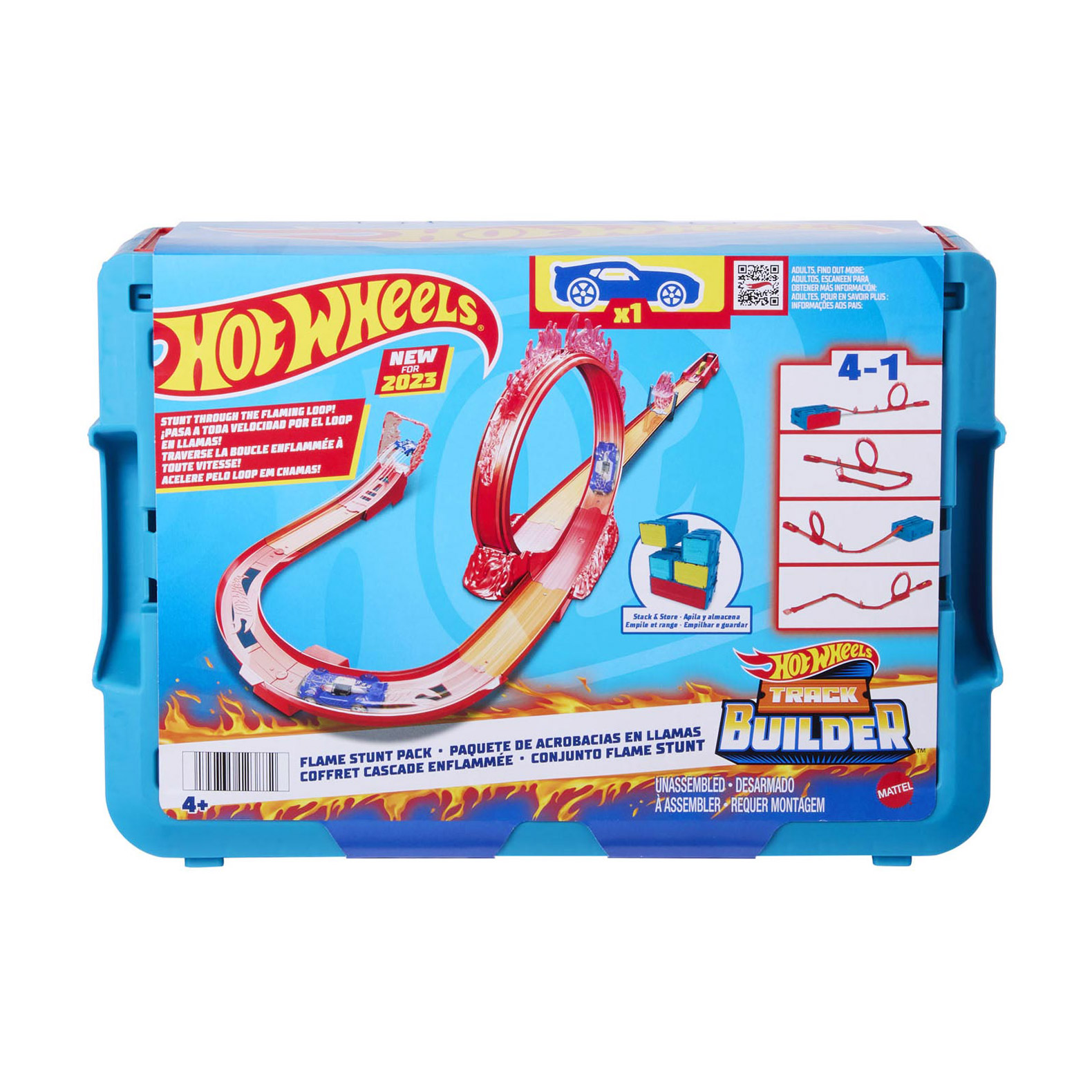 

Автомобільний трек Hot Wheels Вогняні трюки, від 4 років, 35.56*25.4*12.7 см (HMC04)