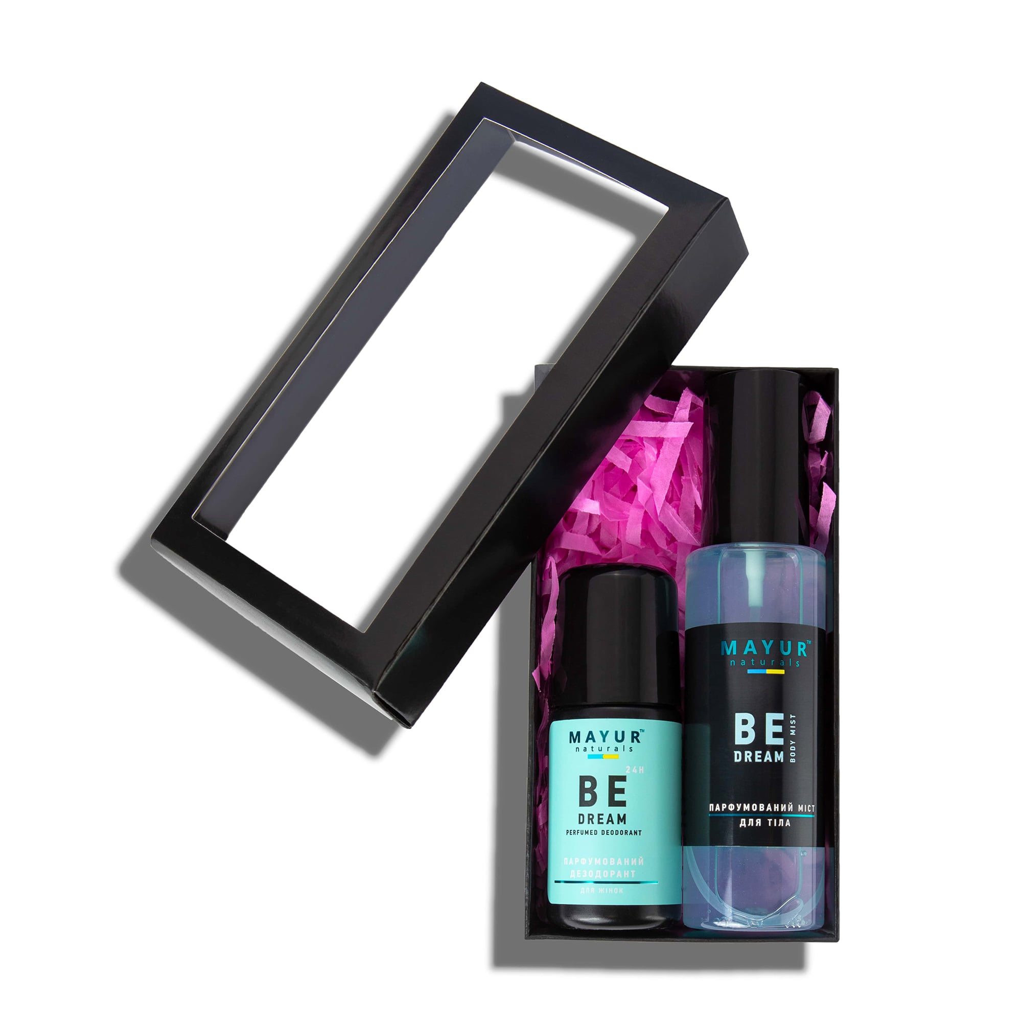 

Набір для догляду за тілом Mayur Be Dream (парфумований дезодорант, 50 мл + міст для тіла, 100 мл)