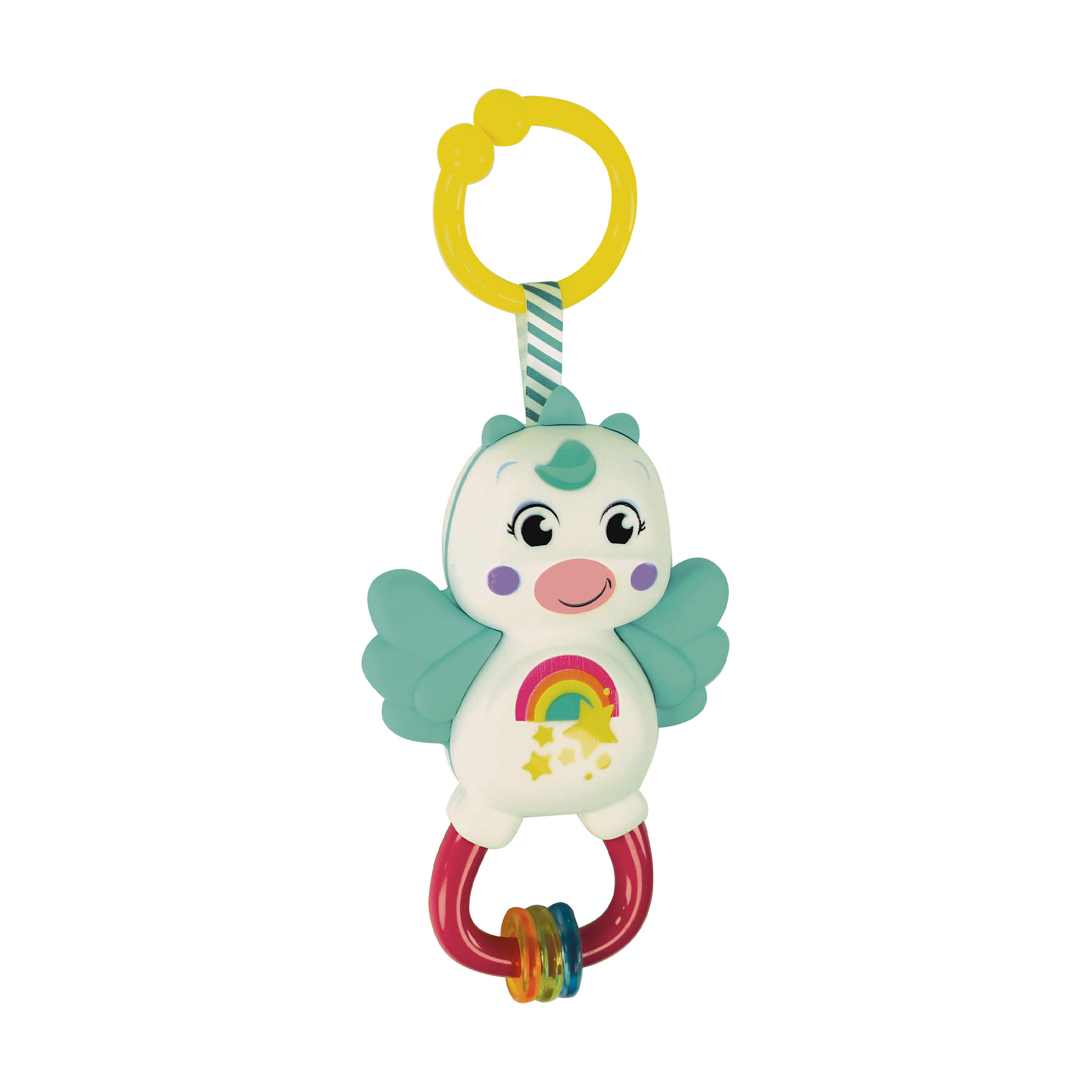 

Дитяча іграшка брязкальце-прорізувач Clementoni Маленький єдиноріг, від 3 місяців (17778)