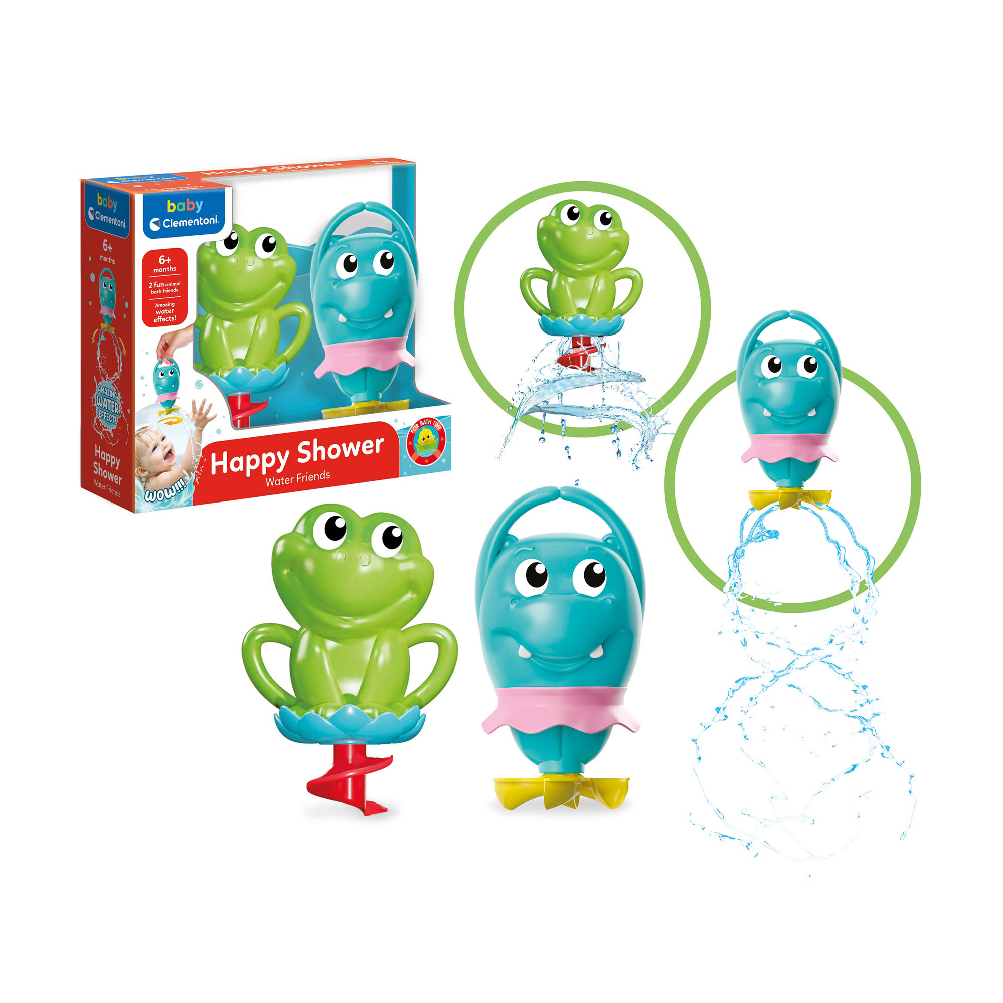 

Дитяча іграшка для ванни Clementoni Веселі друзі, від 6 місяців (17444)