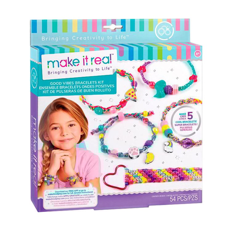 

Набір для створення шарм-браслетів Make it Real Хвилі позитиву, від 8 років, 3.5*24*26.5 см (MR1316)