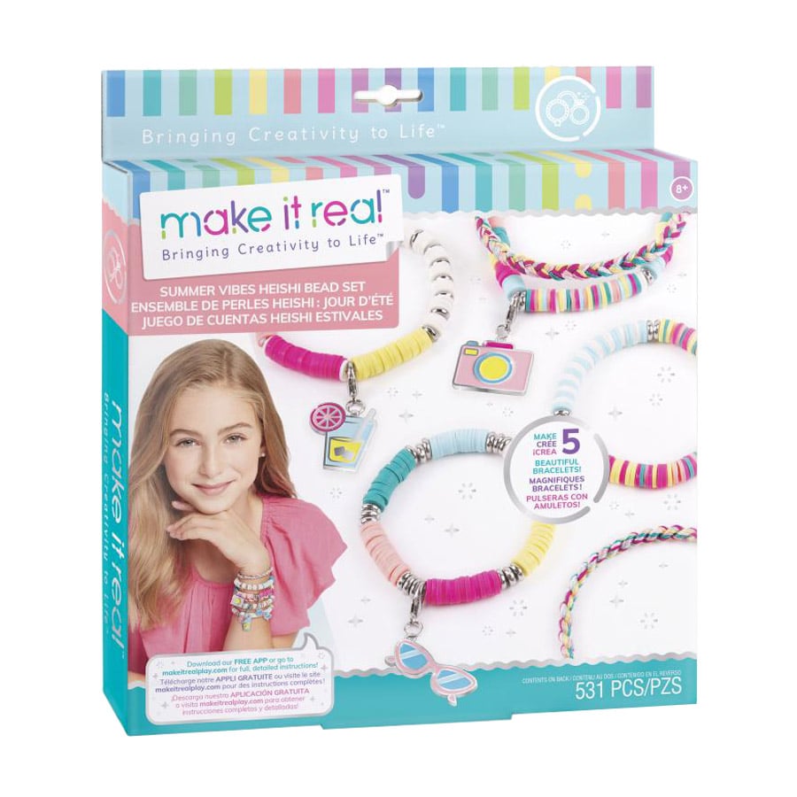 

Набір для створення шарм-браслетів Make it Real Літня насолода, від 8 років, 3.5*24*26.5 см (MR1317)