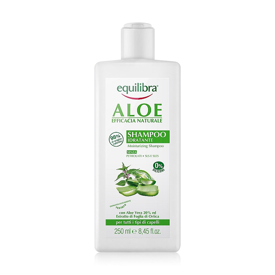 

Зволожувальний шампунь для волосся equilibra Aloe Moisturizing Shampoo з алое, 250 мл