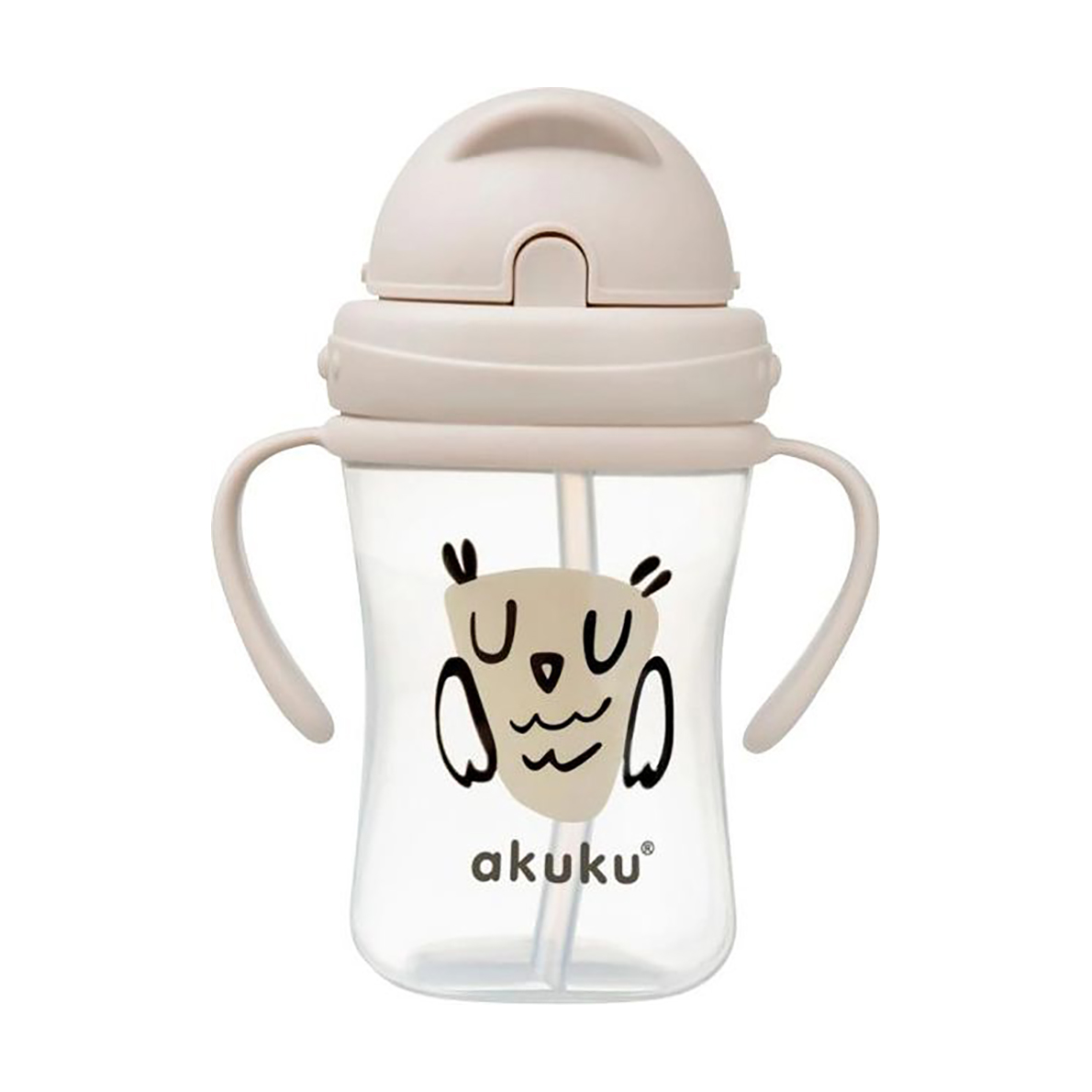 

Чашка-непроливайка Akuku Сова, з ручками та соломинкою, від 9 місяців, 300 мл (A0204)