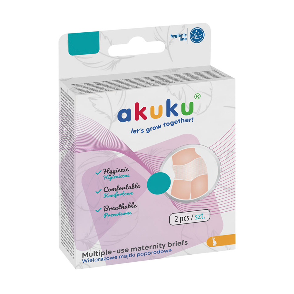 

Післяпологові труси Akuku багаторазові, сітчасті, розмір XXL, 2 шт (A0236)