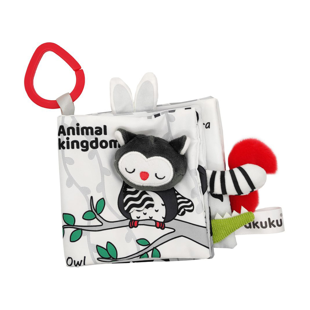 

М'яка сенсорна книжечка Akuku Animal Kingdom, від народження (A0481)